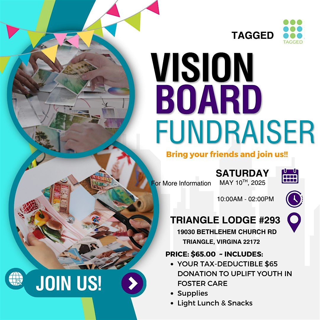 TAGGED Vision Board Workshop FUNDRAISER, 10 May | Event in Triangle | AllEvents