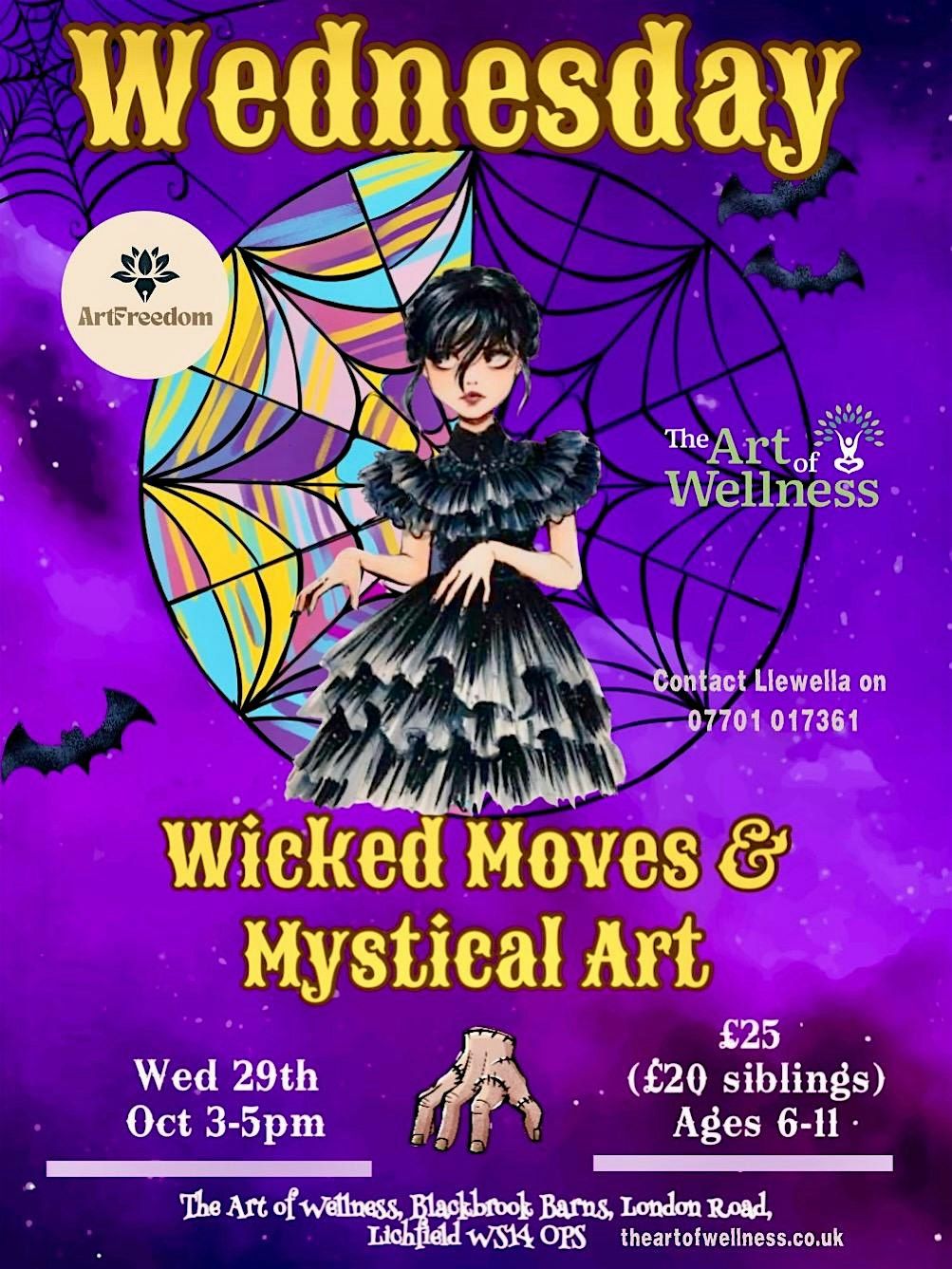 Wicked Moves & Mystical Art Kid's Halloween Workshop, 29 October | Event in Lichfield | AllEvents