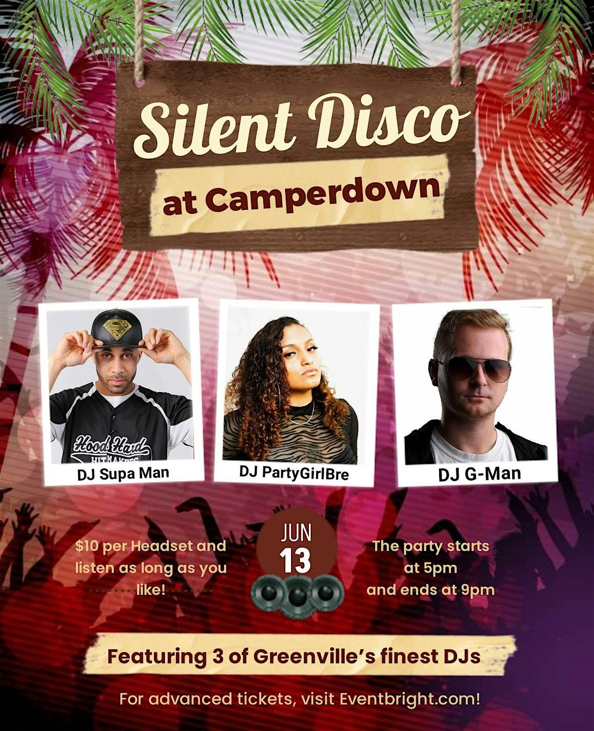 Silent Disco at Camperdown, 13 June | Event in Greenville | AllEvents