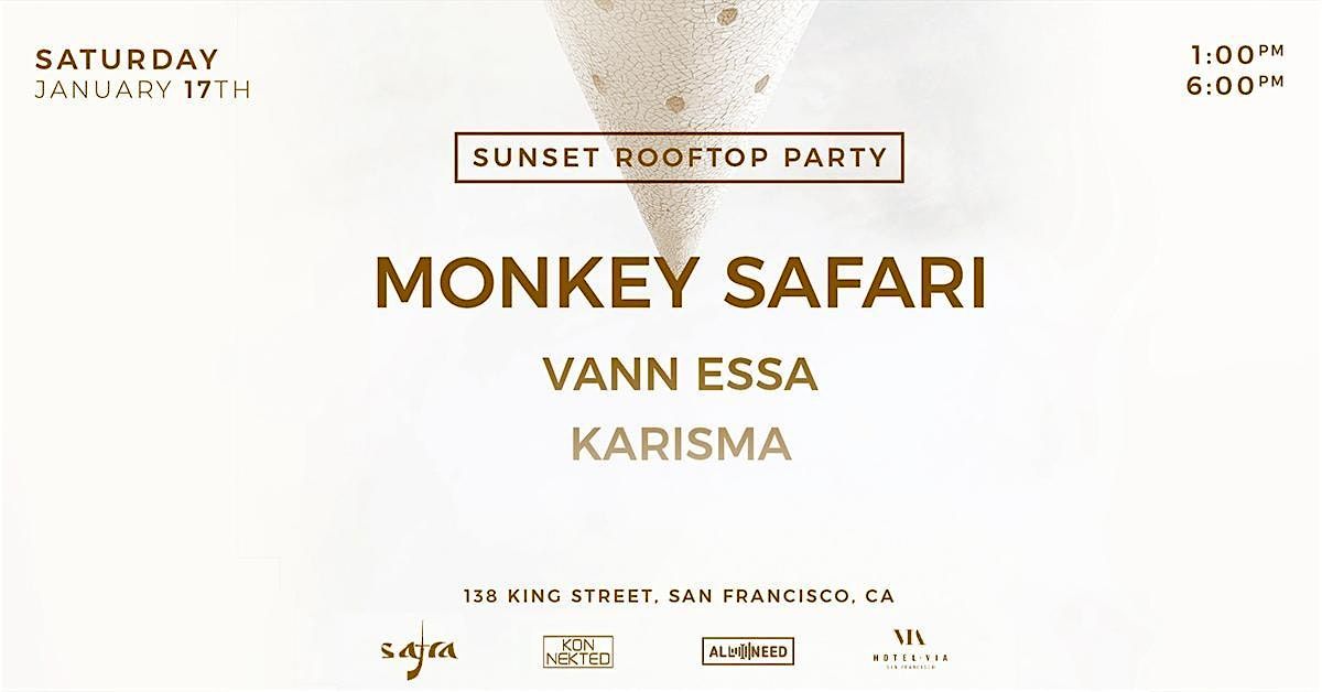 Sunset Rooftop Day Party w/ MONKEY SAFARI at Hotel Via, 17 January | Event in San Francisco | AllEvents