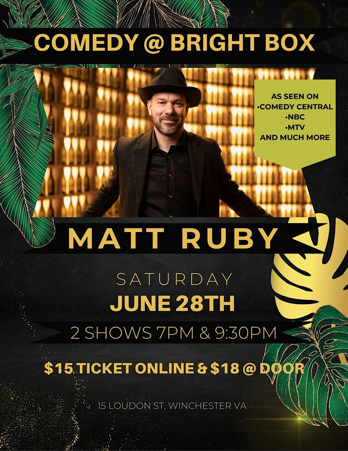 Comedy Night featuring Matt Ruby [7PM SHOW], 28 June | Event in Winchester | AllEvents