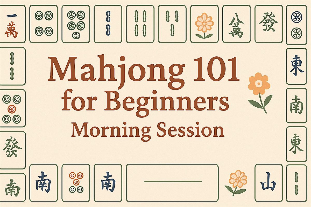 Mahjong 101 for Beginners - Morning Session, 3 October | Event in Palmetto | AllEvents