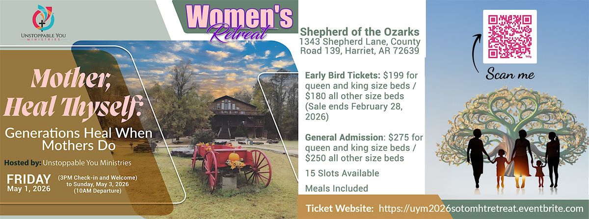 Mother, Heal Thyself Women's Retreat hosted by UYM, Inc. (SOTO, AR), 1 May | Event in Harriet | AllEvents