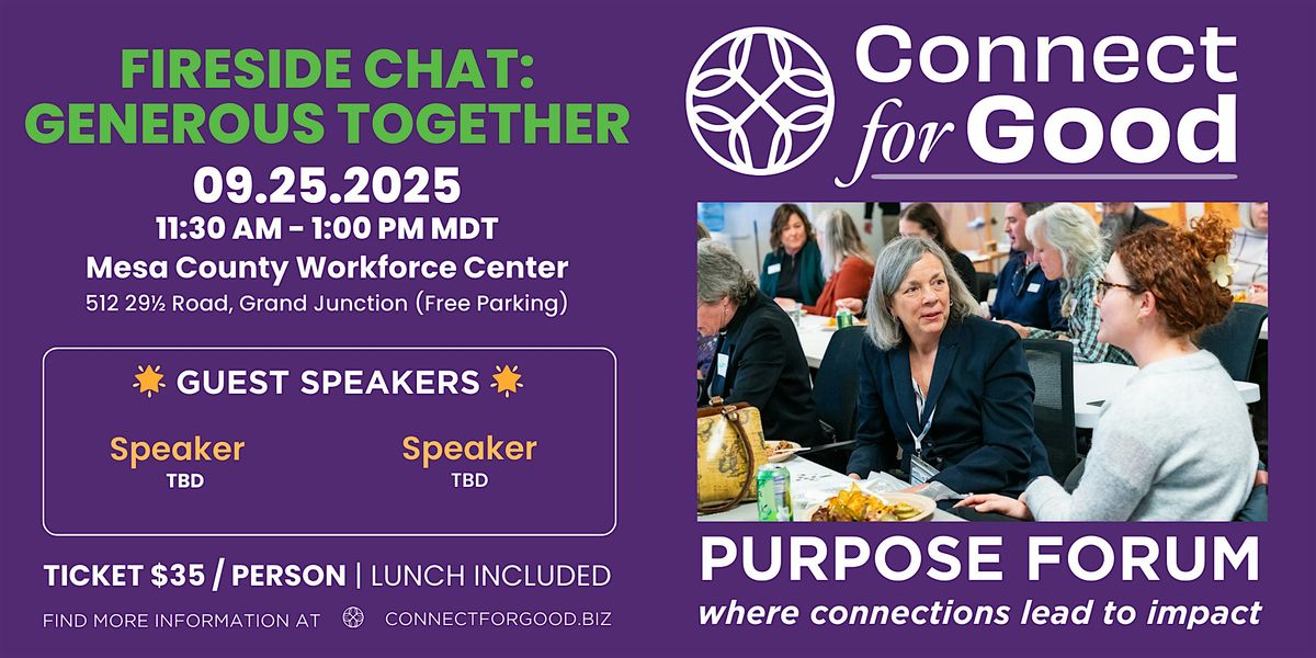 September 2025 Purpose Forum, 25 September | Event in Grand Junction | AllEvents