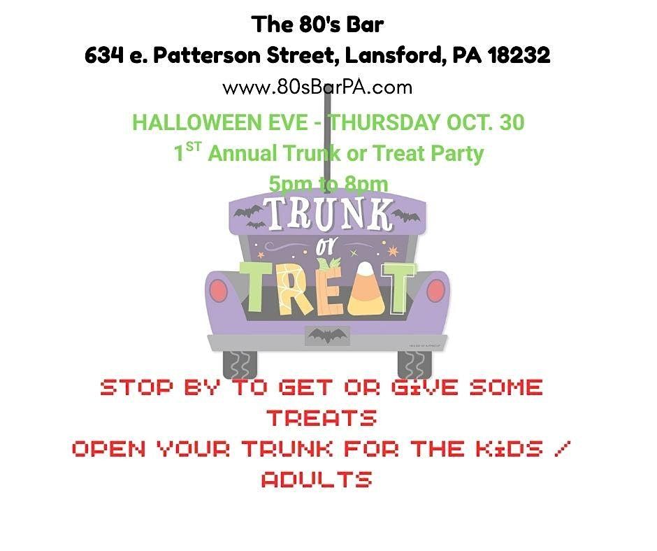 Trunk or Treat Party Thurs. Oct 30th, 30 October | Event in Lansford | AllEvents