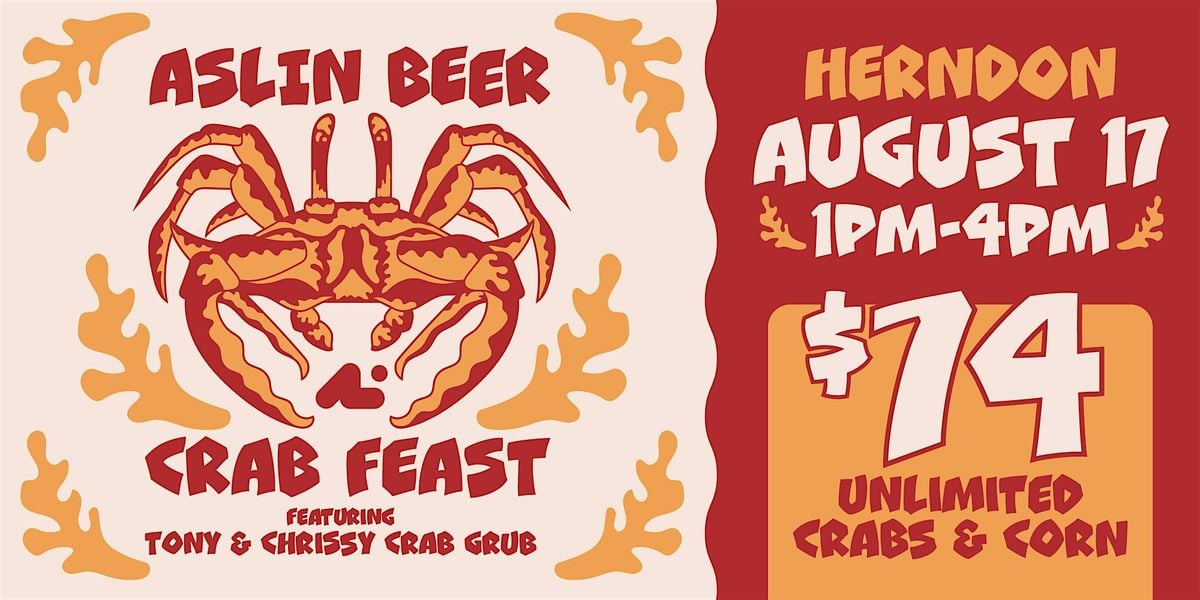 Crab Feast 2025 at Aslin Herndon, 17 August | Event in Herndon | AllEvents