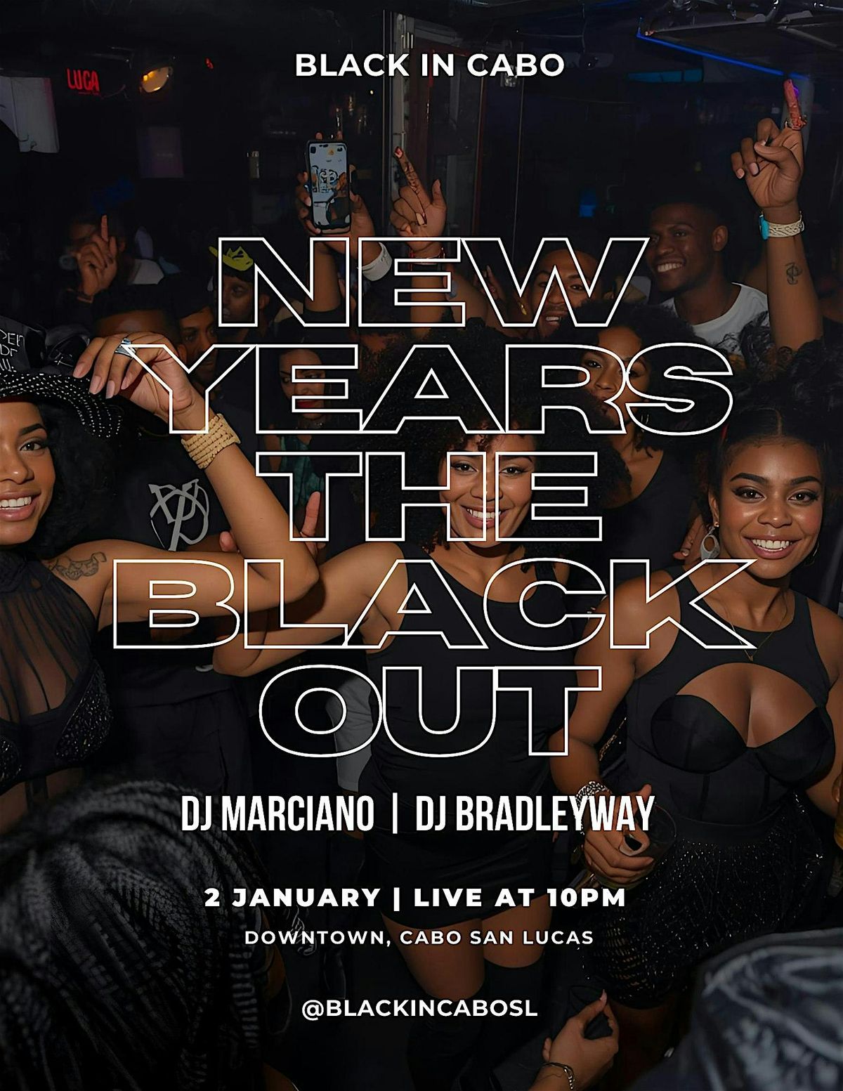 Black In Cabo: New Years 2026 - The Black Out, 2 January | Event in Cabo San Lucas | AllEvents