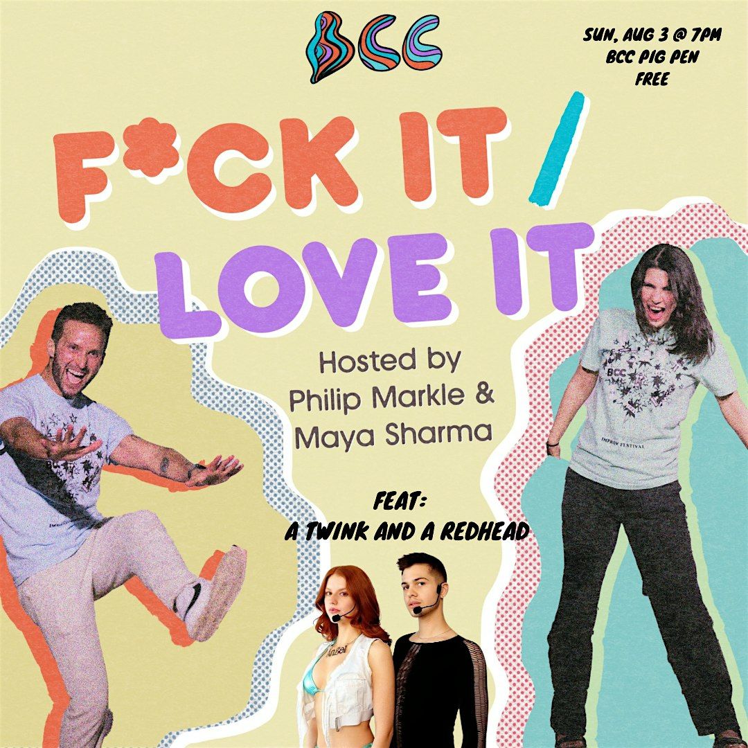 F*ck It / Love It - Live Podcast Taping w/ A TWINIK & A REDHEAD, 3 August | Event in Brooklyn | AllEvents