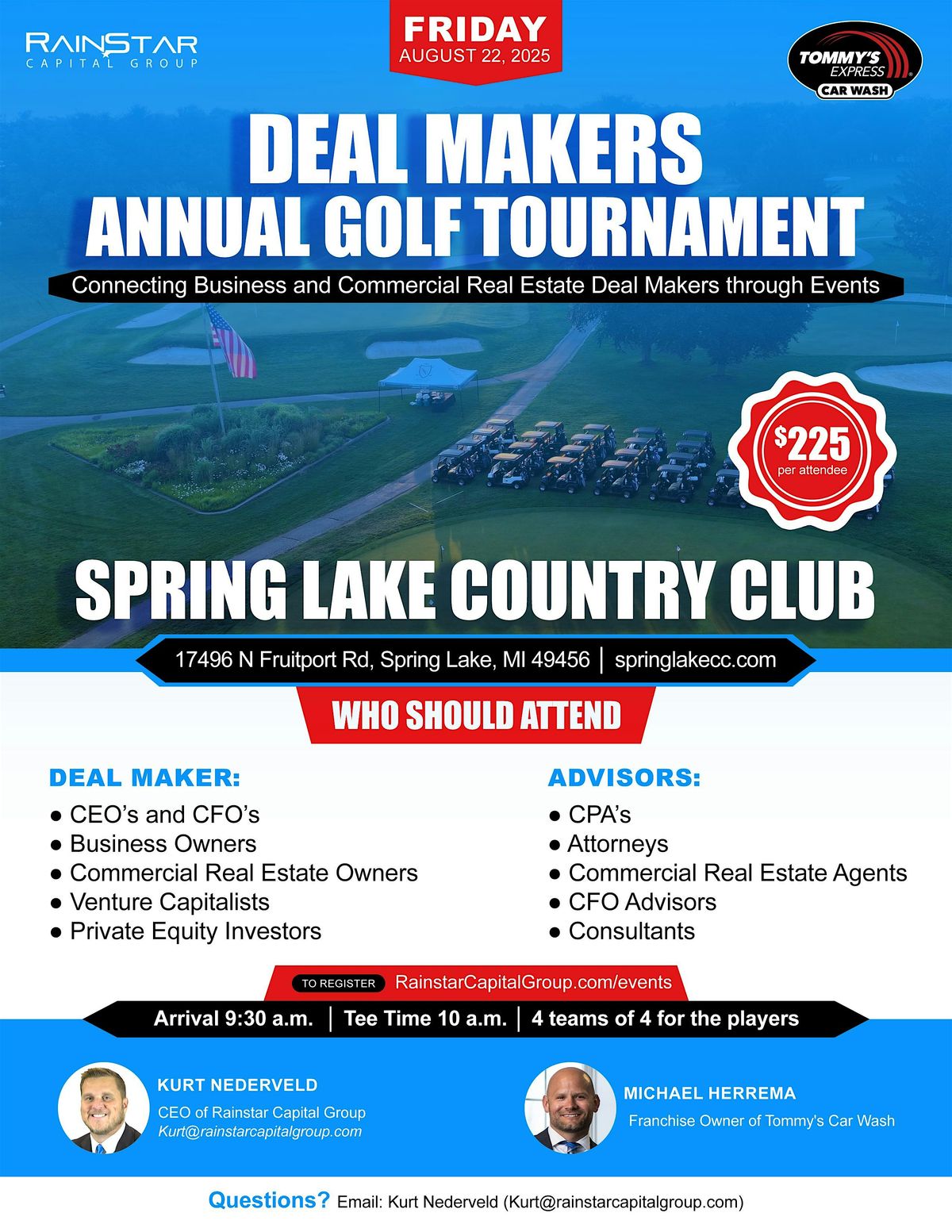 Friday - August 22 - Spring Lake Country Club 10 :00 a.m. Starting Tee Time, 22 August | Event in Spring Lake