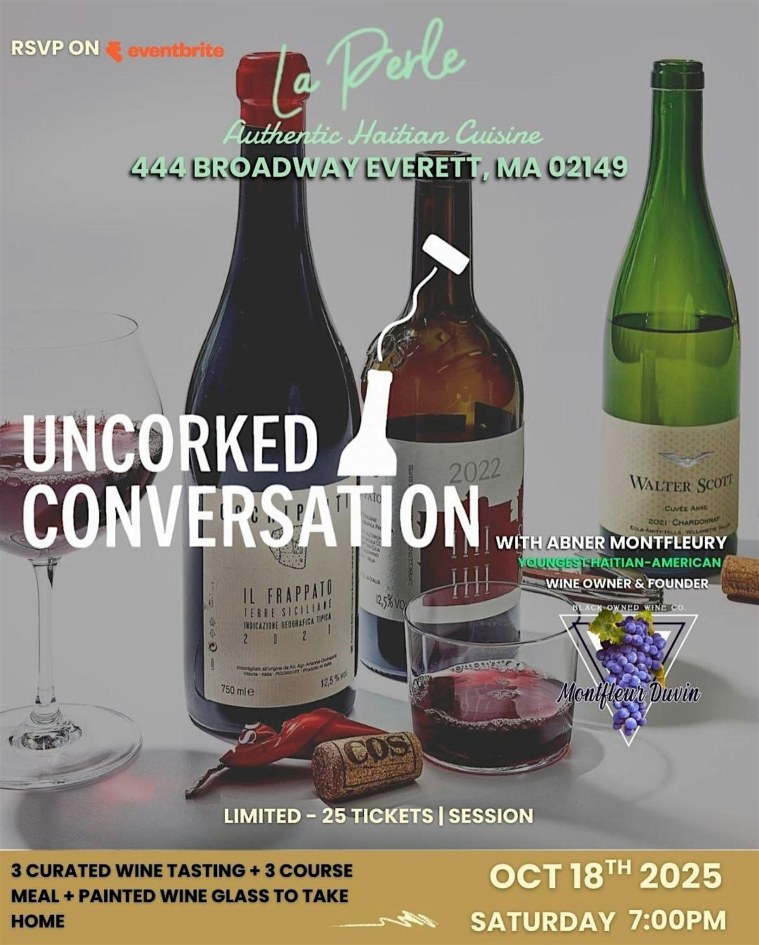 Uncorked Conversation, 18 October | Event in Everett | AllEvents