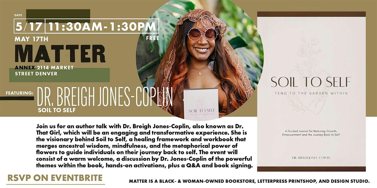Soil to Self Book Signing & Author Talk, 17 May | Event in Denver | AllEvents