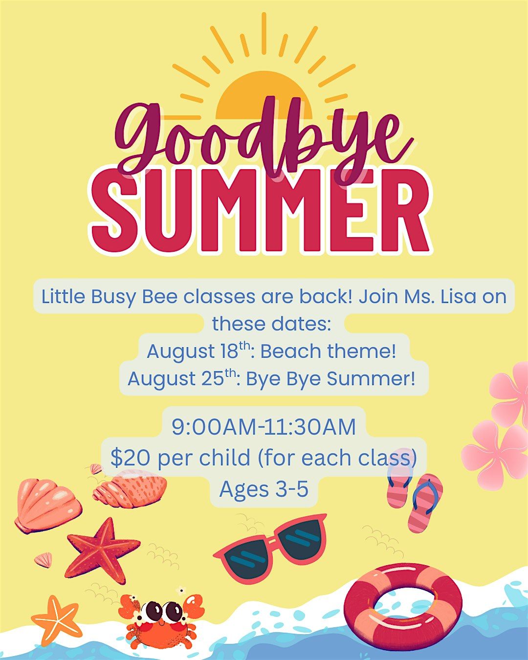 Little Busy Bees @ Gardenworks For Kids- Let's go to the beach!, 18 August | Event in Yucaipa | AllEvents