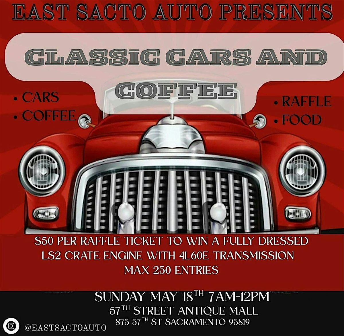 CLASSIC CARS AND COFFEE, 18 May | Event in Sacramento | AllEvents