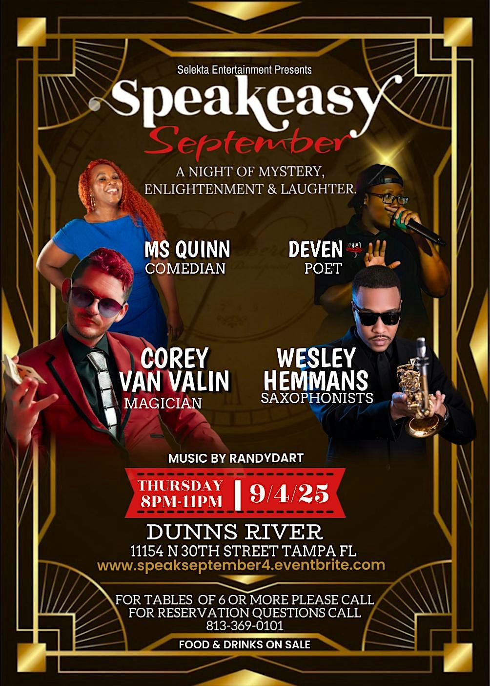 Speakeasy September, 4 September | Event in Tampa | AllEvents