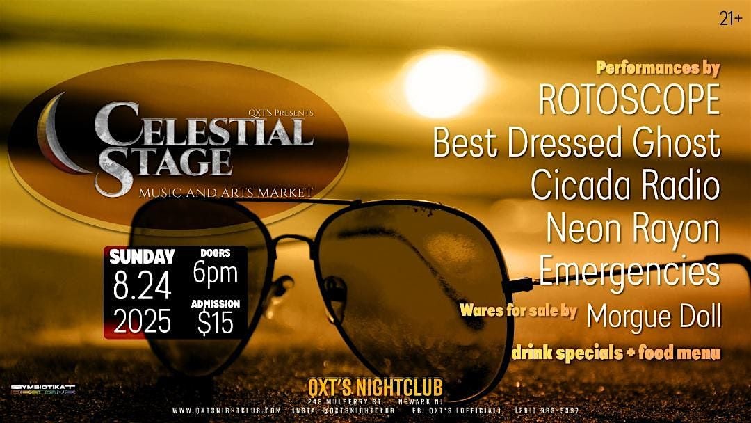CELESTIAL STAGE - a showcase of amazing local bands' music, 24 August | Event in Newark | AllEvents