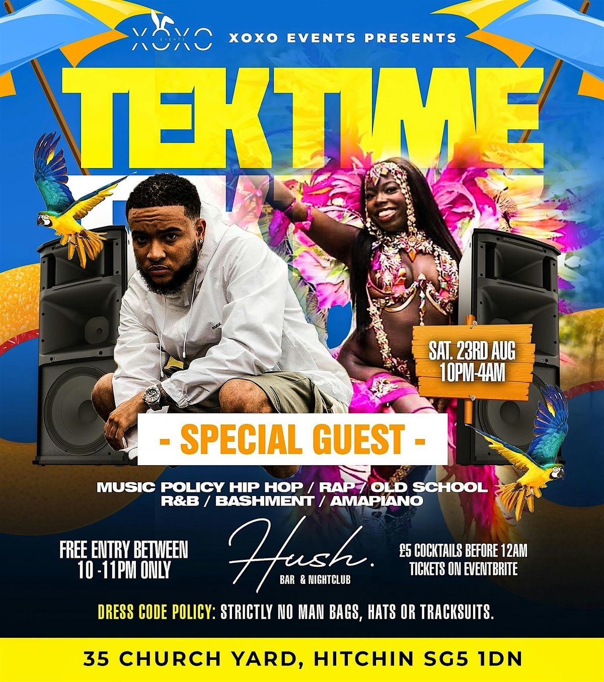 XOXO - TEK TIME - JAY SIM, 23 August | Event in Hitchin | AllEvents