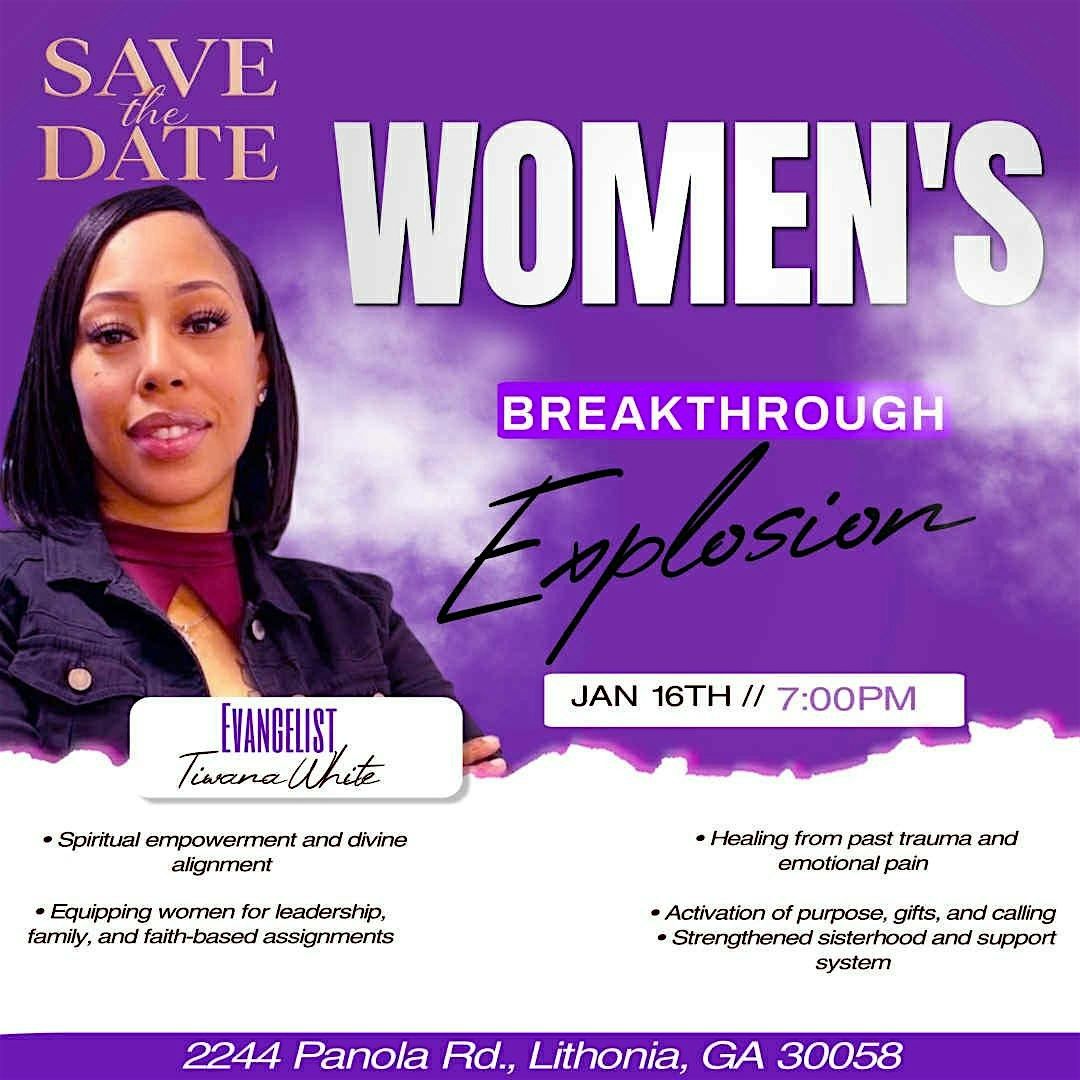 Women’s breakthrough explosion, 16 January | Event in Lithonia | AllEvents