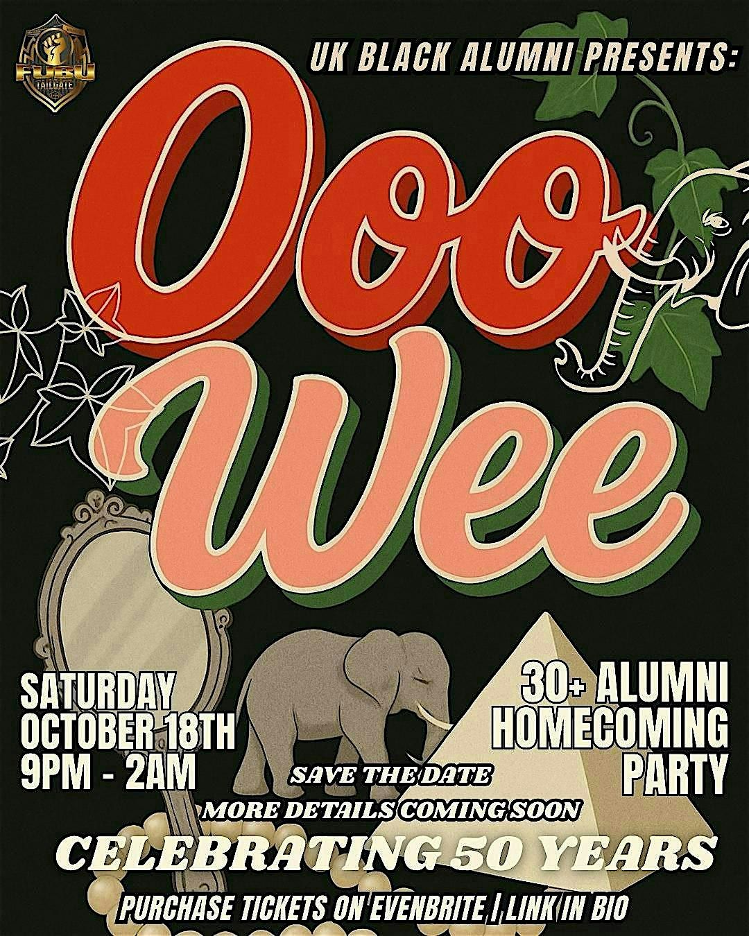 FUBU Homecoming Committee Presents: Ooo-Wee! 2025 Alumni Homecoming Party, 18 October | AllEvents