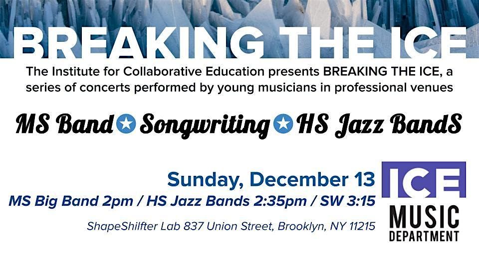 BREAKING THE ICE, 13 December | Event in Brooklyn | AllEvents
