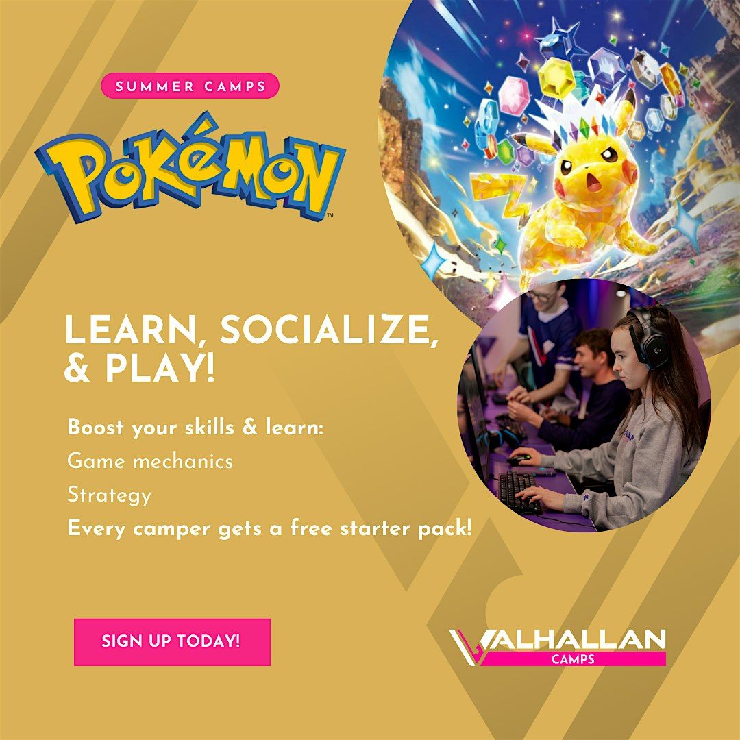 Valhallan Pokémon Camp - An Educational Summer Break youth camp, 23 June | Event in Folsom | AllEvents
