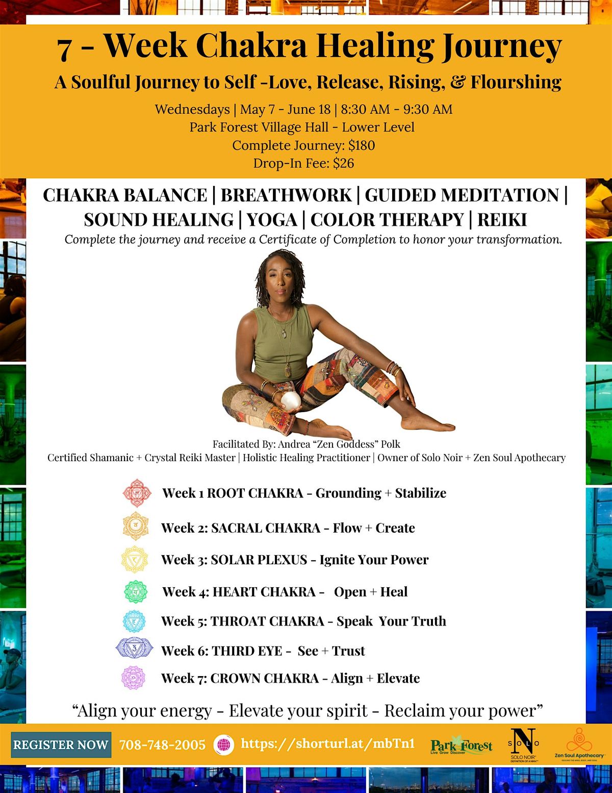 7-Week Chakra Healing Journey | Event in Park Forest | AllEvents