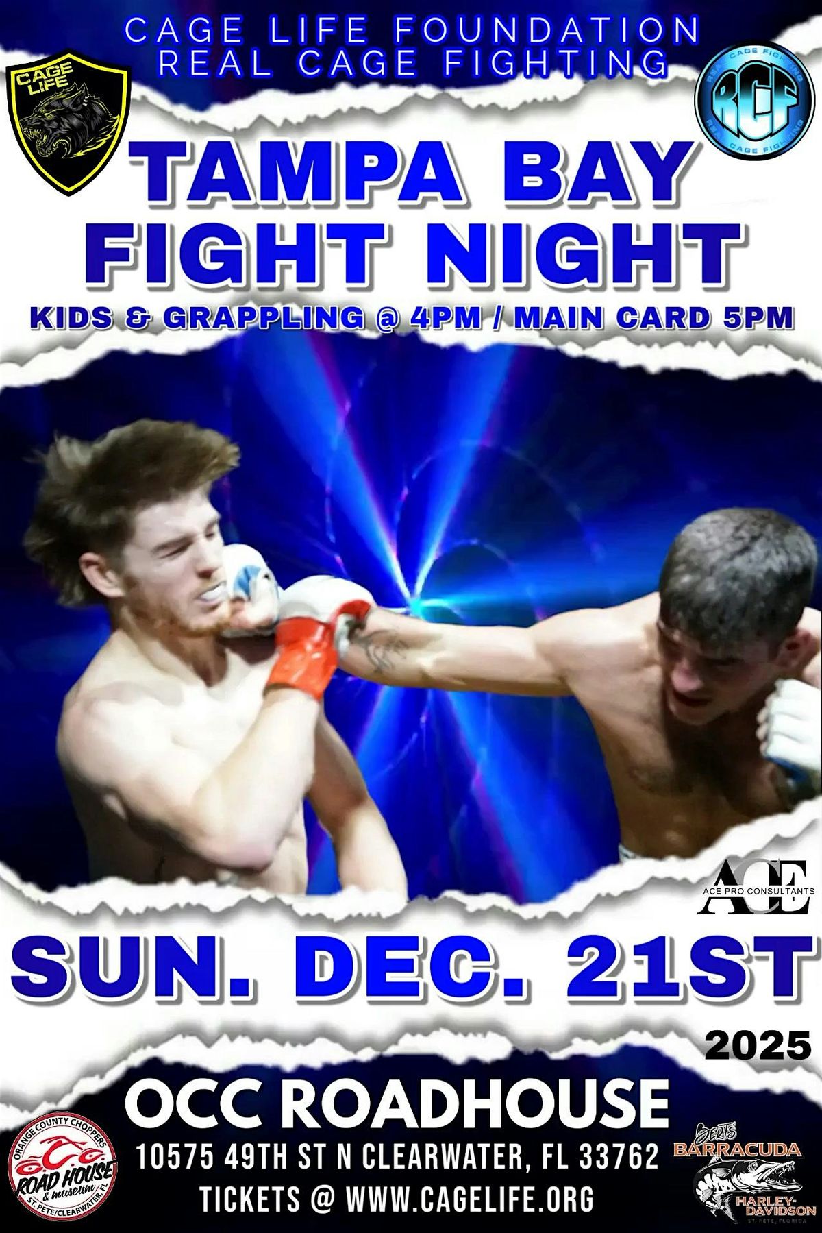 TAMPABAY FIGHT NIGHT - OCC ROADHOUSE - DECEMBER 21st 2025, OCC Road ...