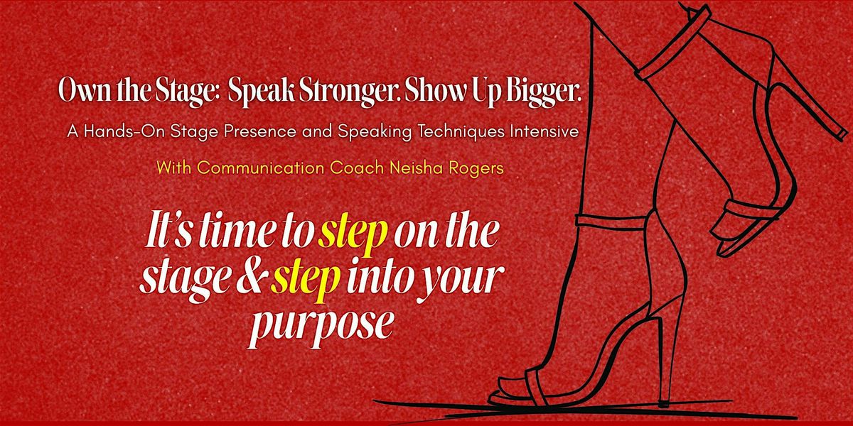 Own the Stage: Speak Stronger. Show Up Bigger., 8 November | Event in Alpharetta | AllEvents