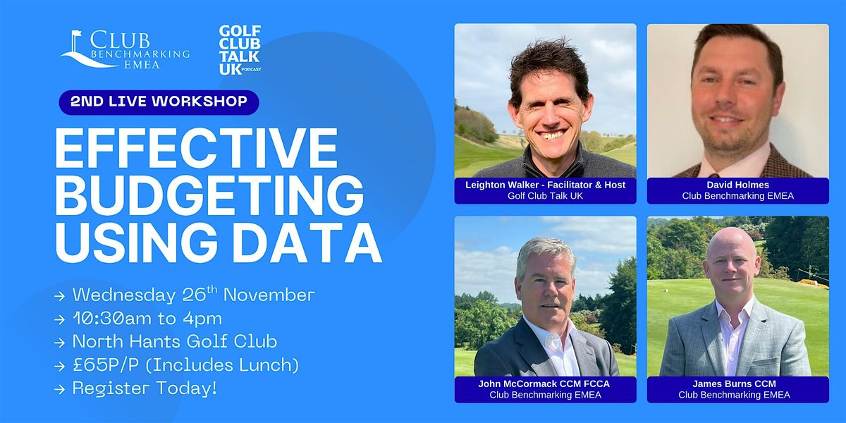 2nd Workshop: Effective Budgeting Using Data, 26 November | Event in Fleet | AllEvents
