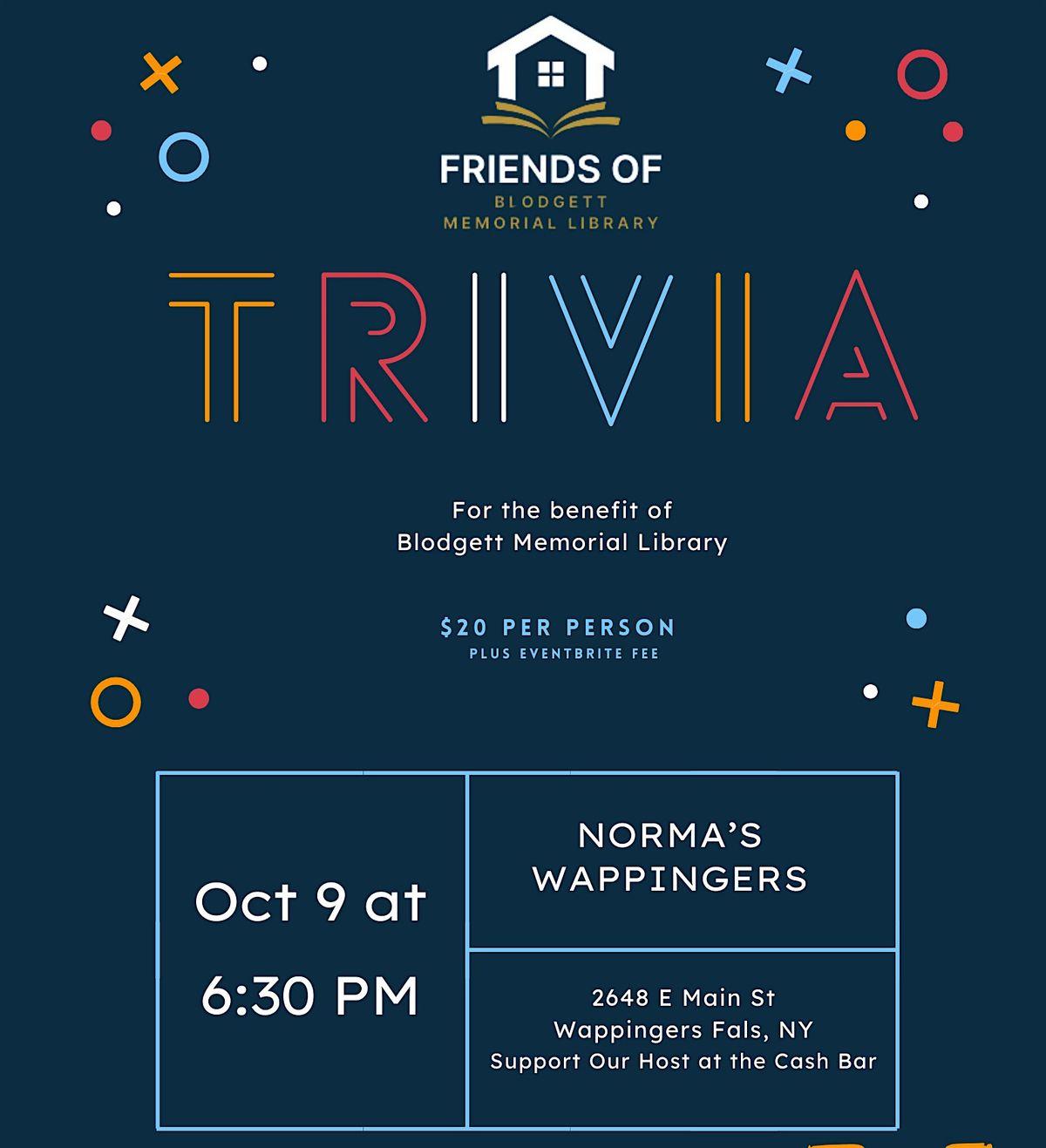Trivia Night Fundraiser, 9 October | Event in Wappingers Falls | AllEvents