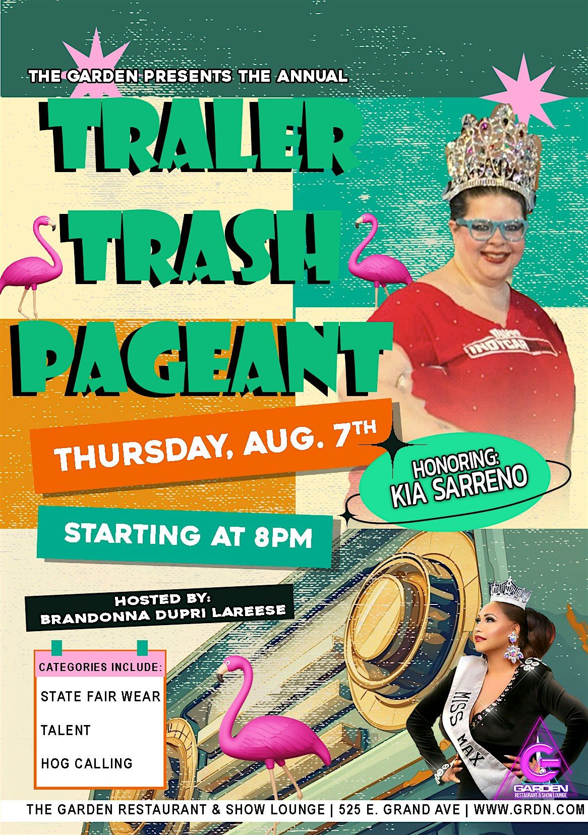 Trailer Trash Pageant - 8pm Table Reservation, 7 August | Event in Des Moines | AllEvents