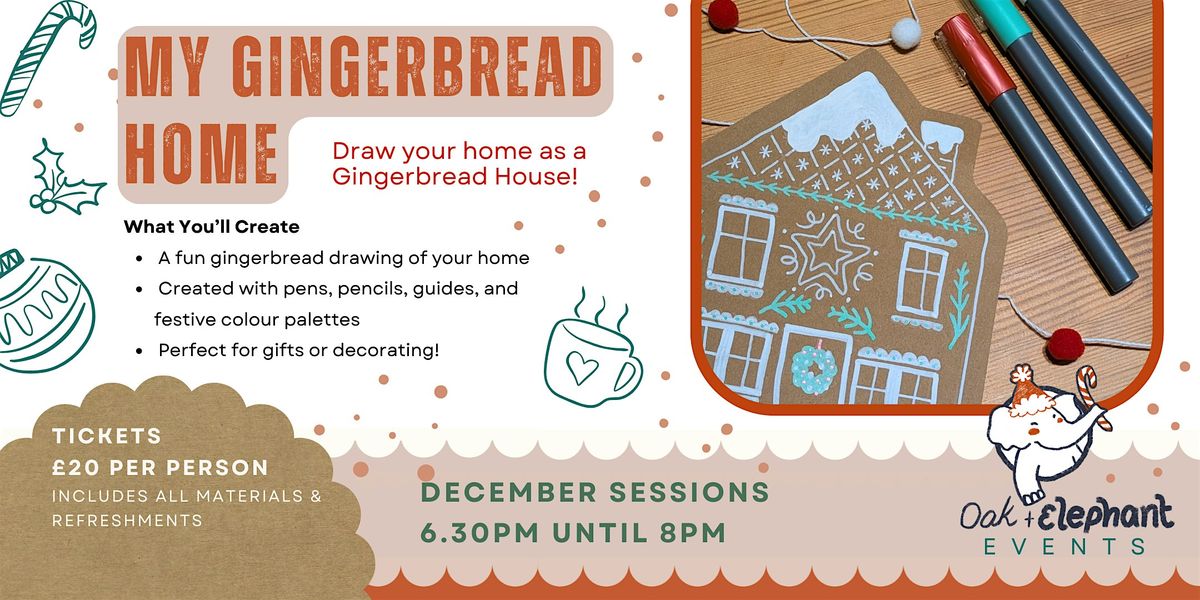 My Gingerbread Home - Festive art workshop, 16 December | Event in Carlisle | AllEvents