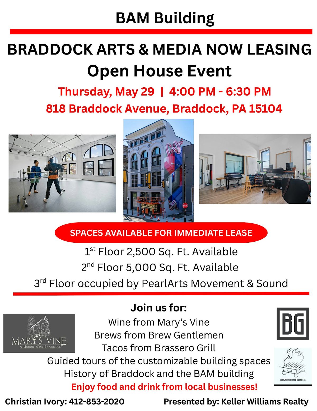 The BAM Building Open House Event, 29 May | Event in Braddock | AllEvents