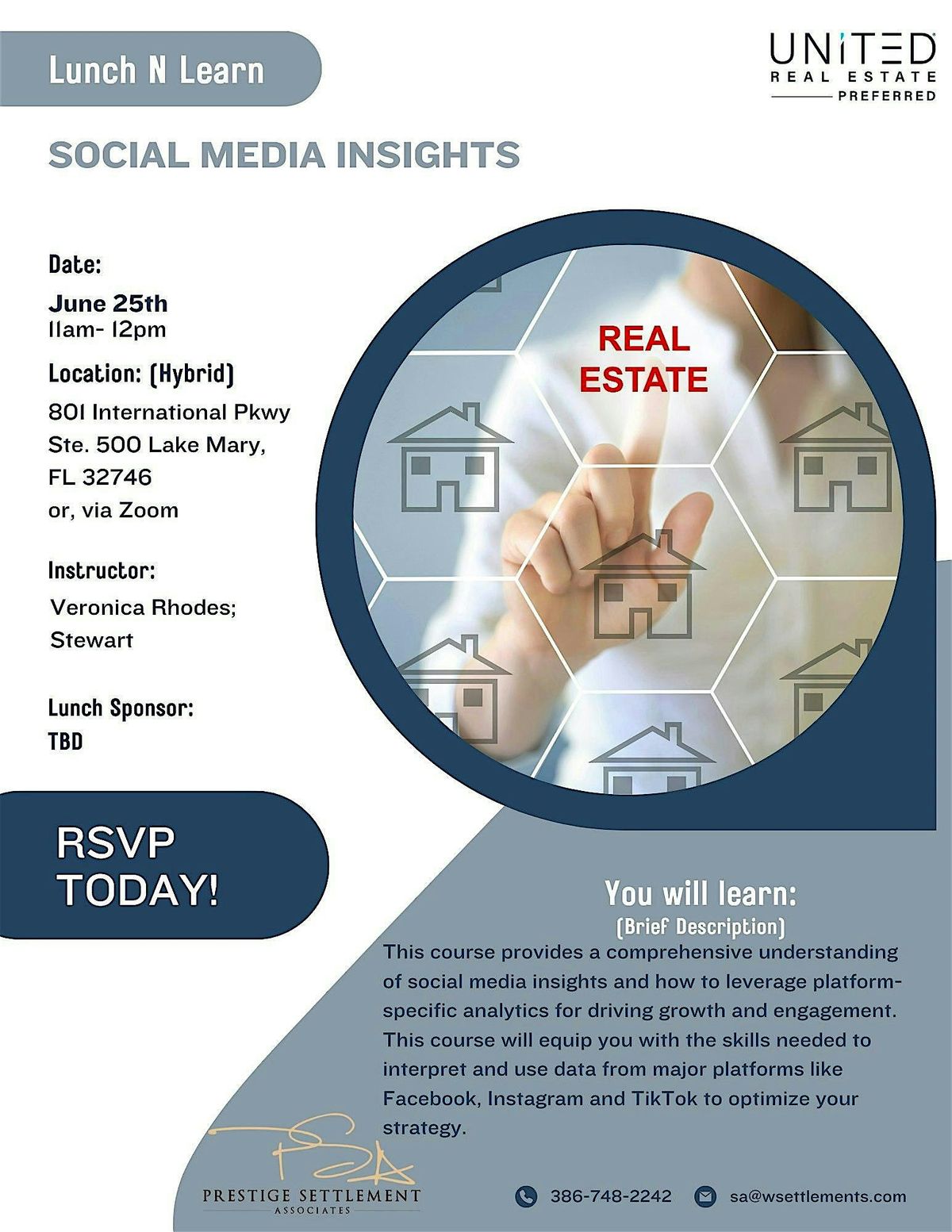 Social Media Insights | Lunch N Learn, 25 June | Event in Lake Mary | AllEvents