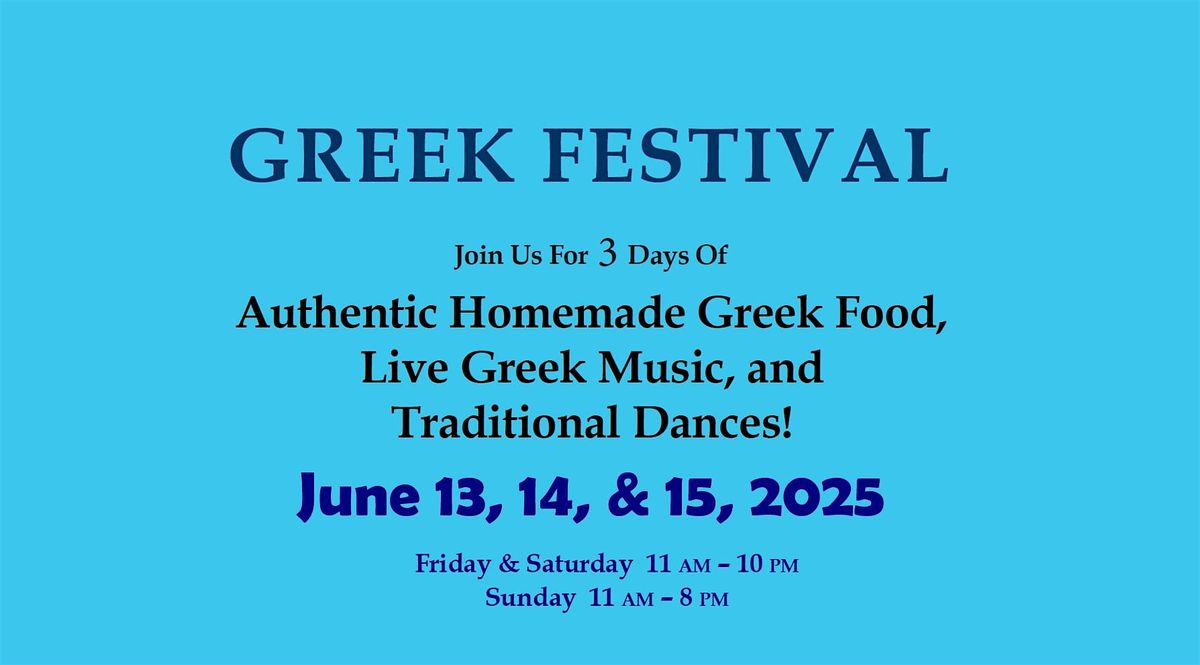 Greek Festival 2025, Sts Constantine and Helen Greek Orthodox Church (FREE), 13 June | Event in Cambridge