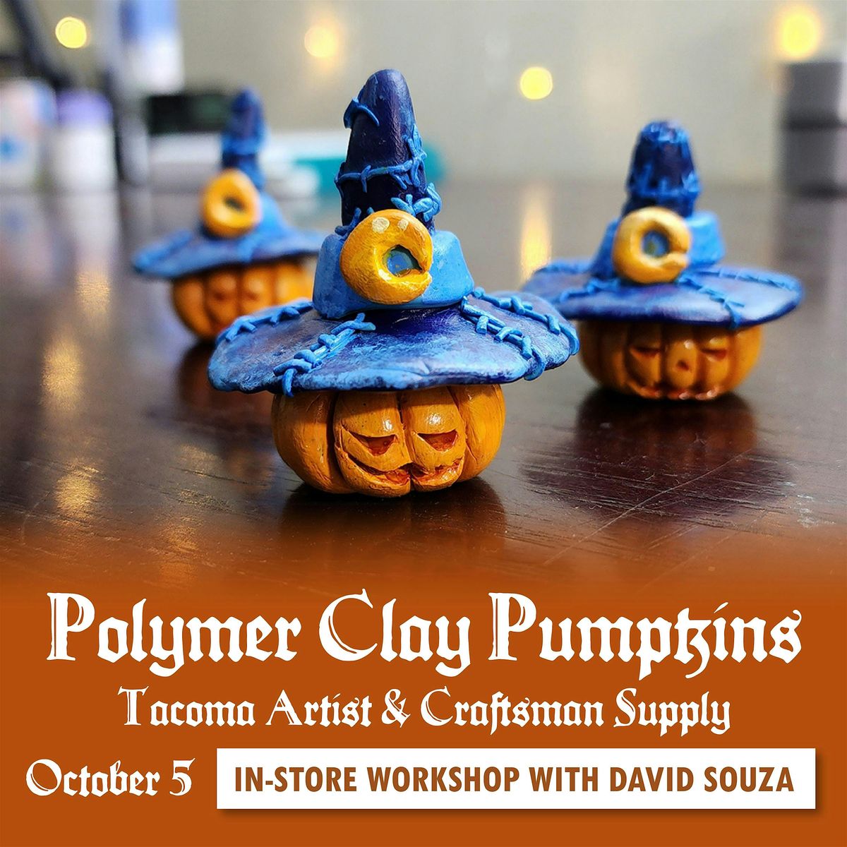 Polymer Clay Pumpkin Workshop - Day 2, 5 October | Event in Tacoma | AllEvents