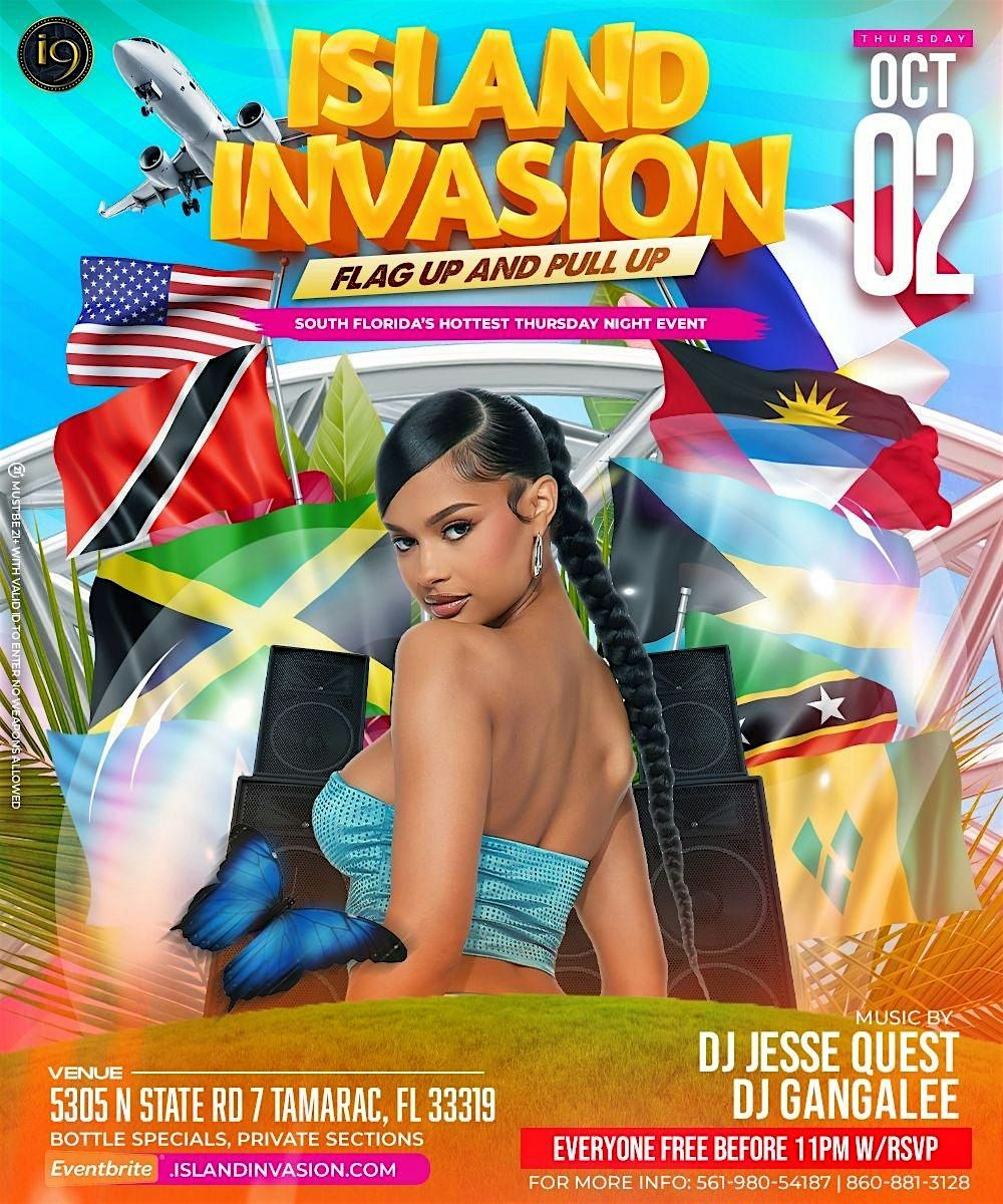 ISLAND INVASION: FLAG UP PULL UP | Event in Tamarac | AllEvents