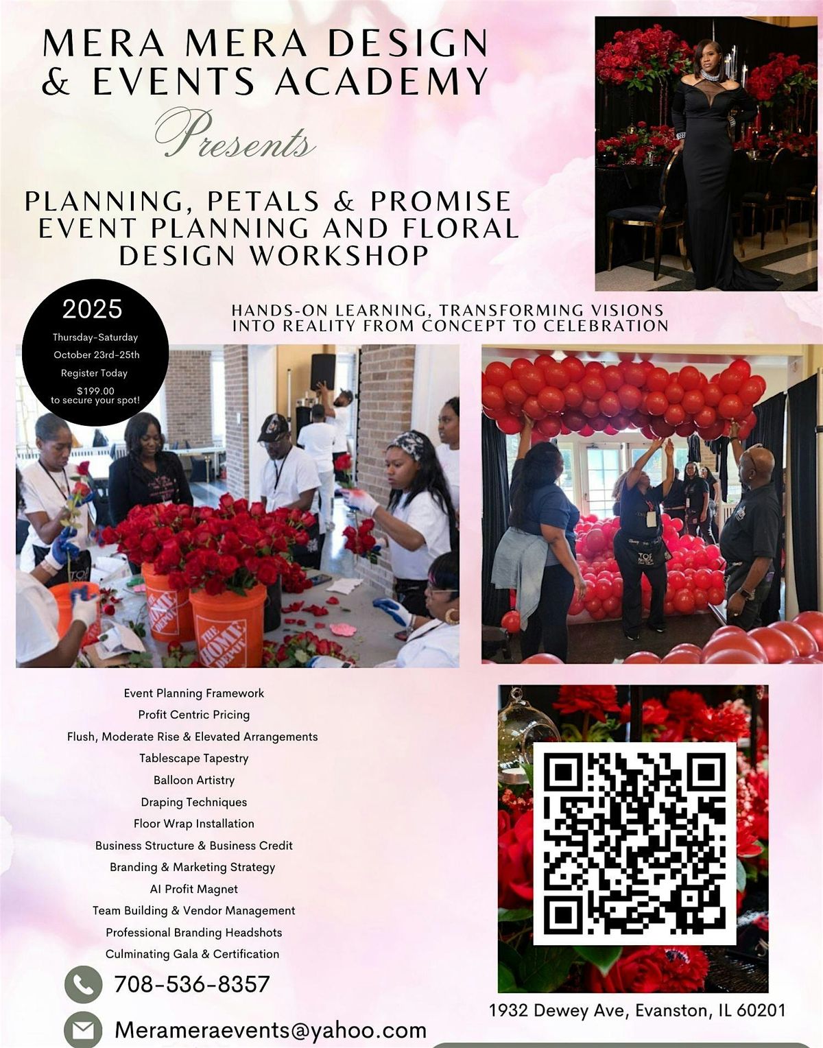 Planning, Petals & Promise Event Planning & Floral Design Workshop, 23 October | Event in Evanston