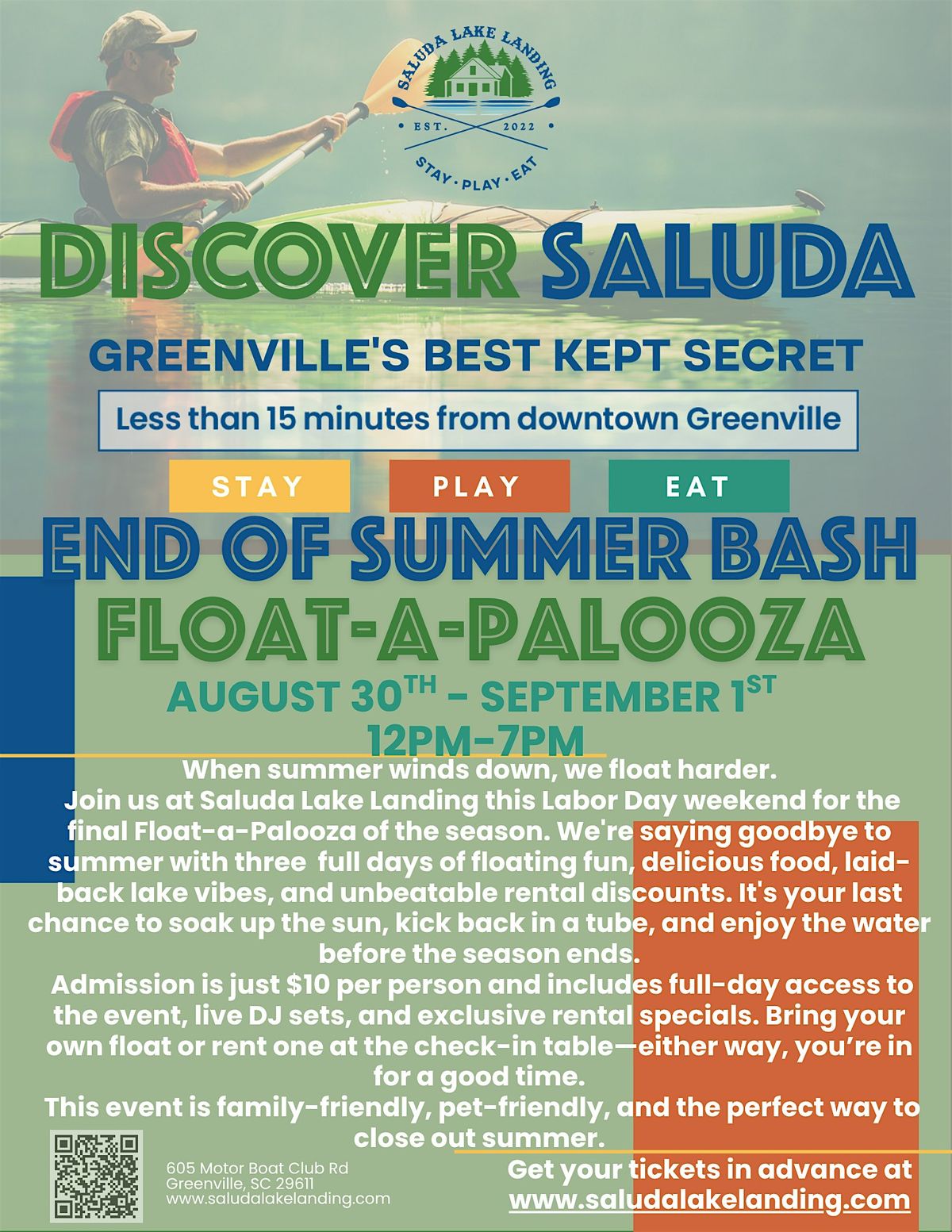 End of Summer Bash Float-a-Palooza, 30 August | Event in Greenville | AllEvents