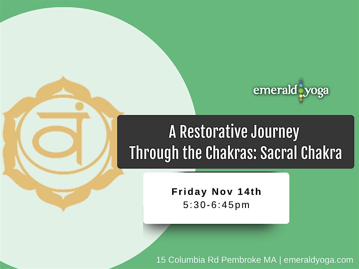 A Restorative Journey Through the Chakras-Sacral Chakra, 14 November | Event in Pembroke | AllEvents