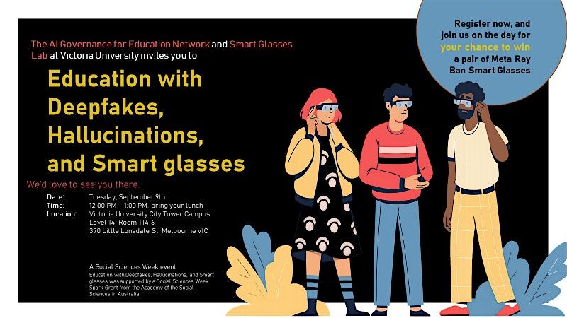 Education with Deepfakes, Hallucinations, and Smartglasses, 9 September | Event in Melbourne | AllEvents