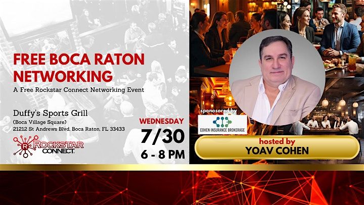 Free Boca Raton Rockstar Connect Networking Event (July, Florida), 30 July | Event in Boca Raton | AllEvents
