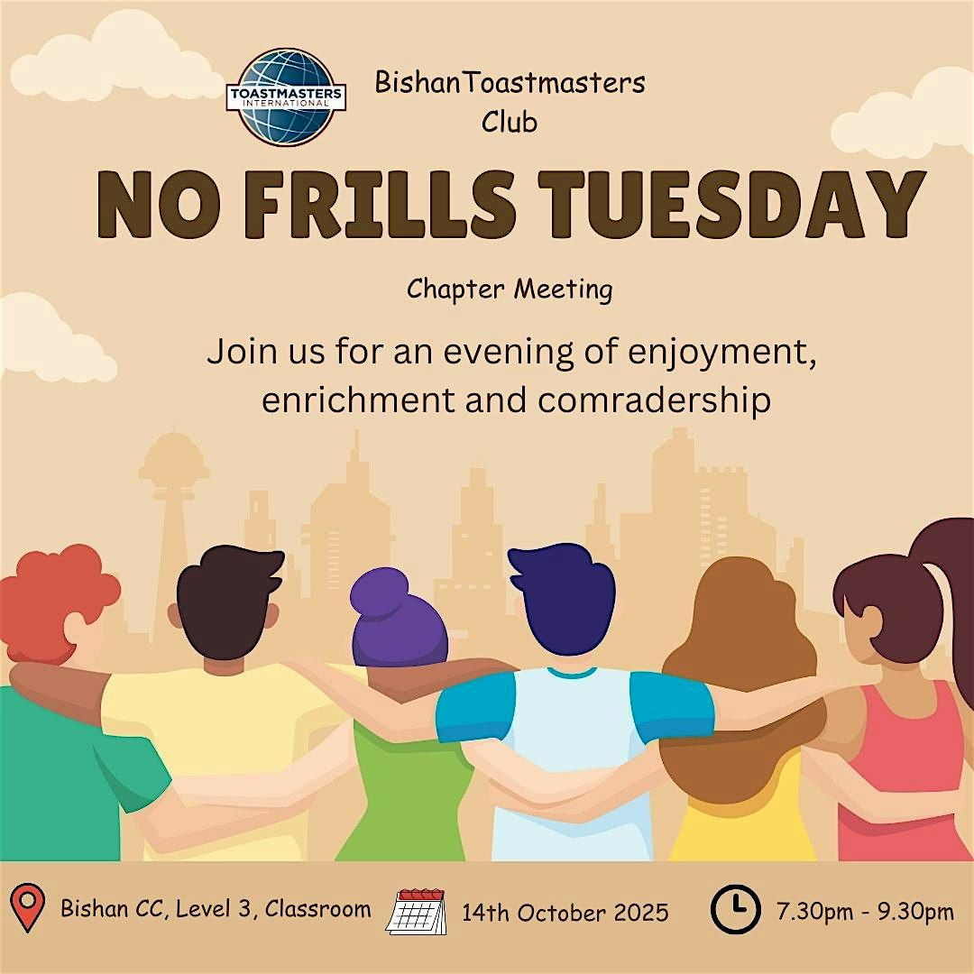 No Frills Tuesday - A night of friendship, community and fun, 14 October | Event in Singapore | AllEvents