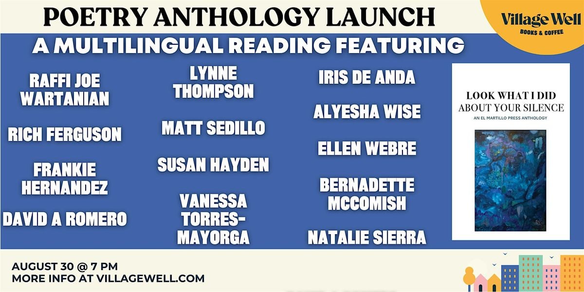Poetry Anthology Launch: Look What I Did About Your Silence, 30 August | Event in Culver City | AllEvents