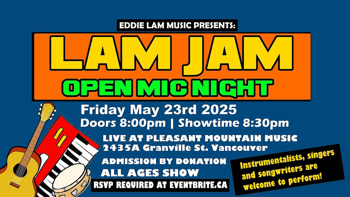 Lam Jam Open Mic - May 2025, 23 May | Event in Vancouver | AllEvents
