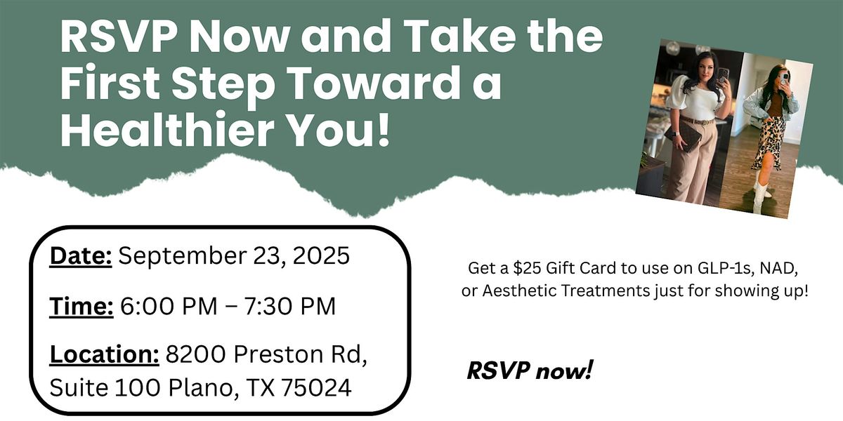 Say Yes to You – RSVP for Our Weight Loss Event!, 23 September | Event in Plano | AllEvents