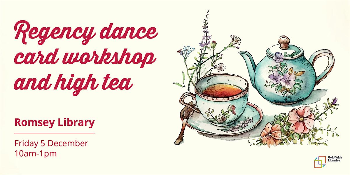 Regency dance card workshop and high tea, 5 December | Event in Romsey | AllEvents