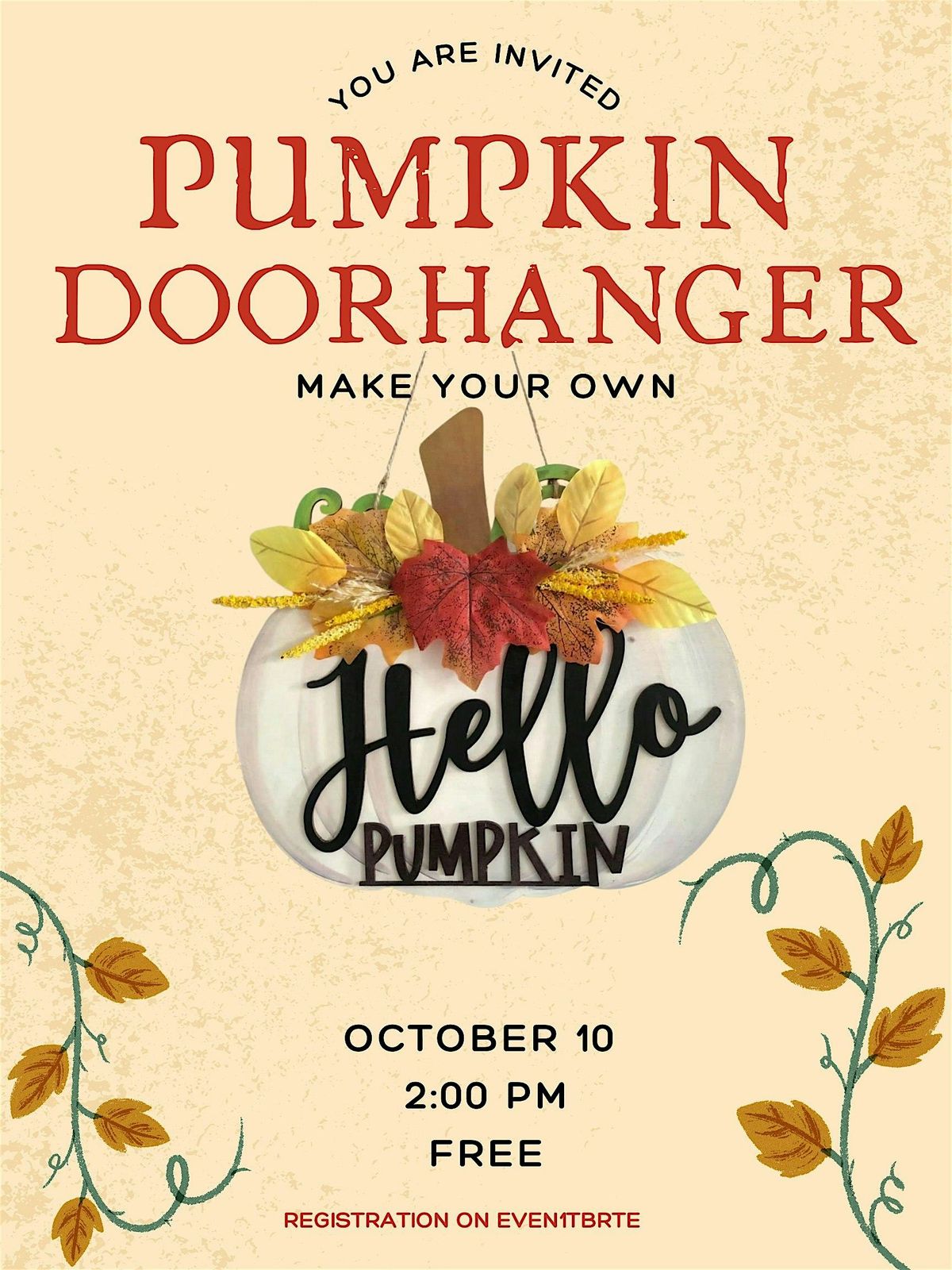 Fall Door Hanger, 10 October | Event in Mulberry | AllEvents