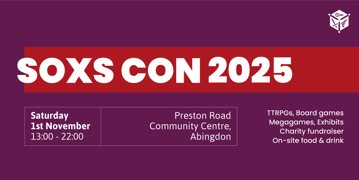 SOXS Con 2025, 1 November | Event in Abingdon | AllEvents