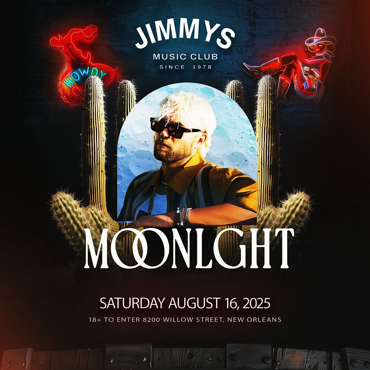 Moonlght Live at. Jimmy's, 16 August | Event in New Orleans | AllEvents