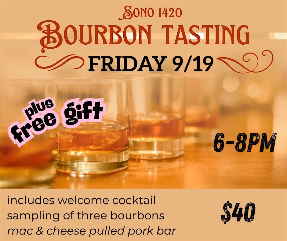 SoNo 1420 Bourbon Tasting, 19 September | Event in Branford | AllEvents